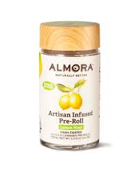 Photograph of product: Almora Lemon Maui Infused Preroll .5g 5pk
