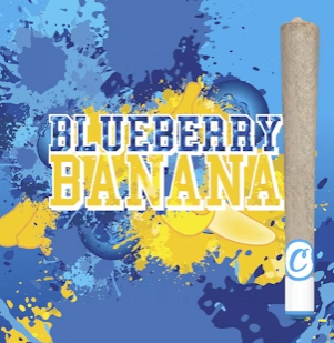 Photograph of product: Cookies | Blueberry Banana | Preroll | 1g