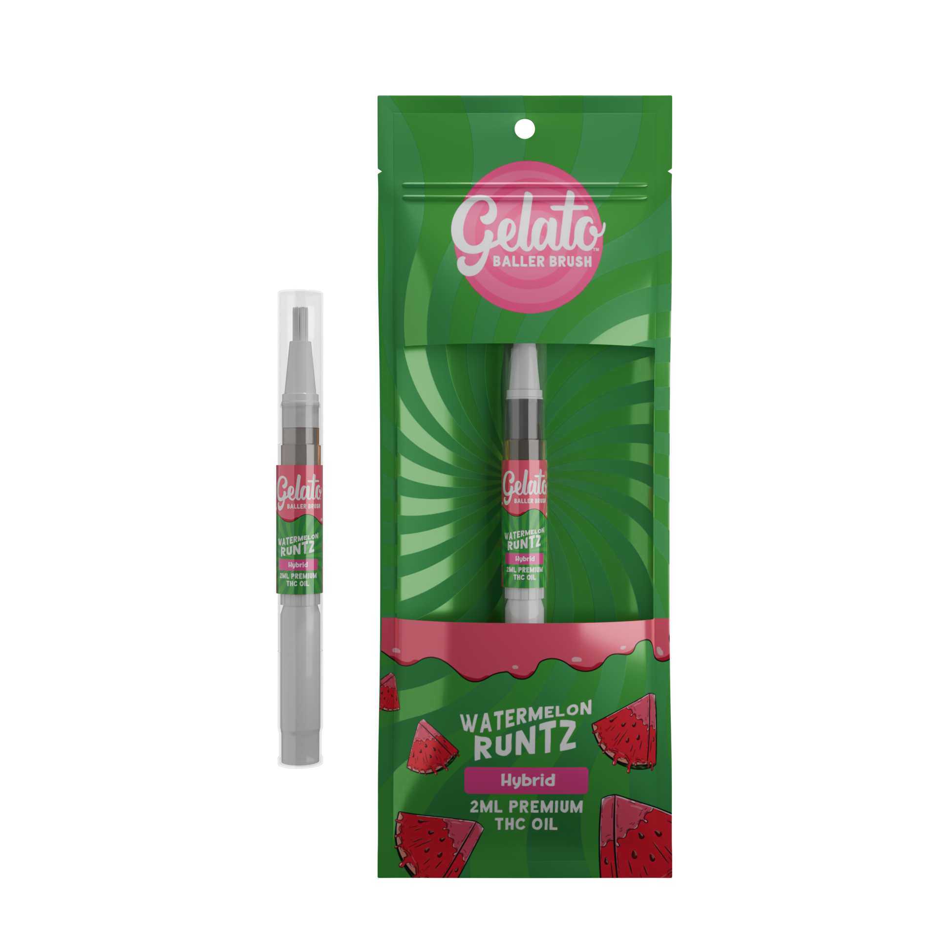 Photograph of product: Gelato | Baller Brush - 2g - Watermelon Runtz
