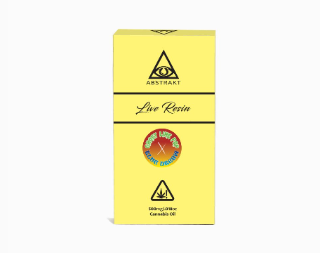 Photograph of product: ABSTRAKT - CART RESIN LIVE - 0.5G - BLUE DREAM X GHOST LIME POP - HYBRID