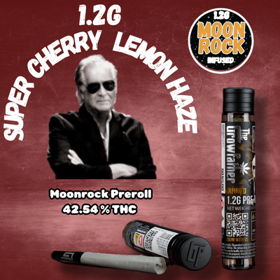 Photograph of product: Super Cherry Lemon Haze Moonrock Infused | Infused Moonrock Pre-Roll