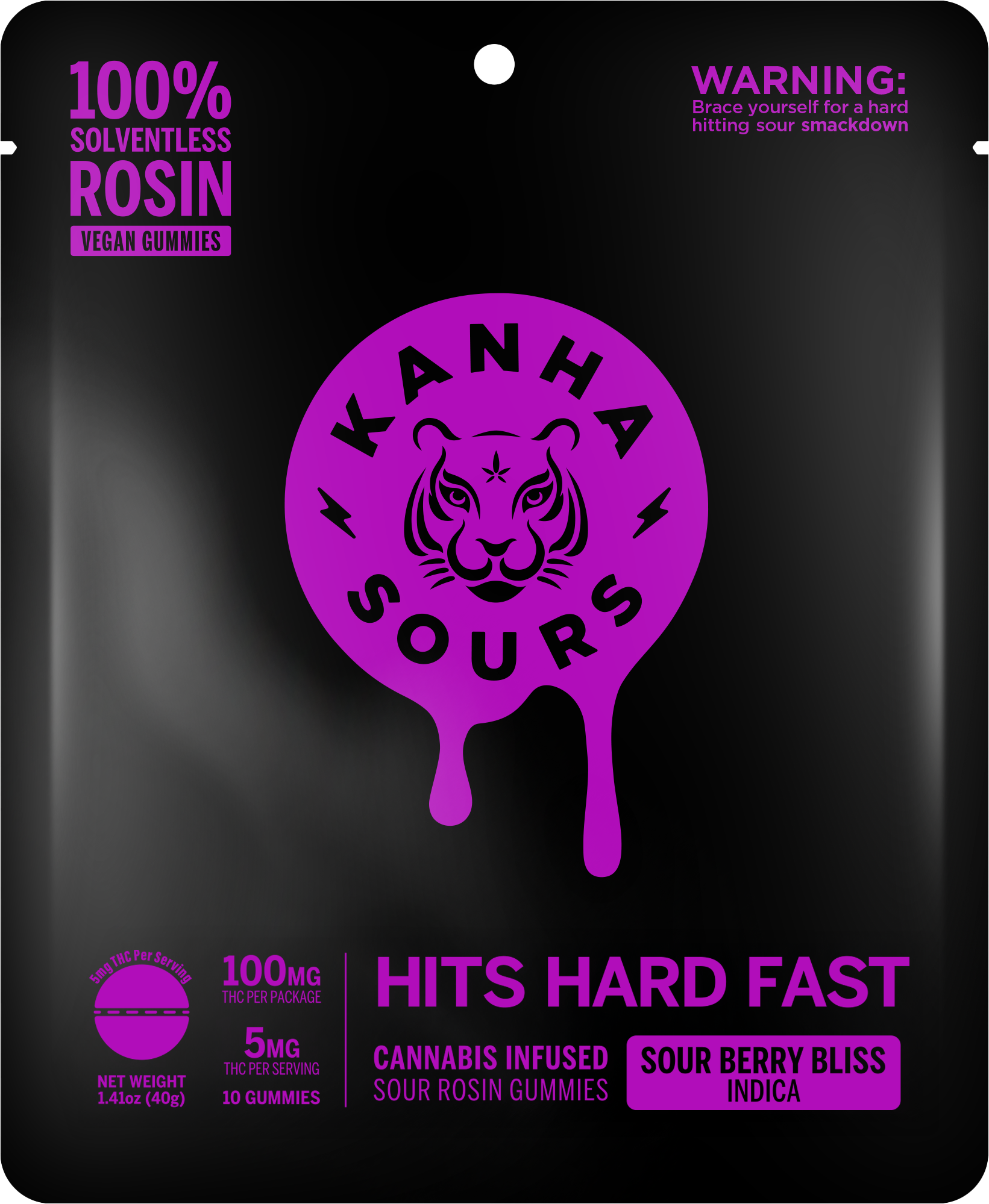 Photograph of product: Sour Berry Bliss | 20pk Gummies | By Kanha