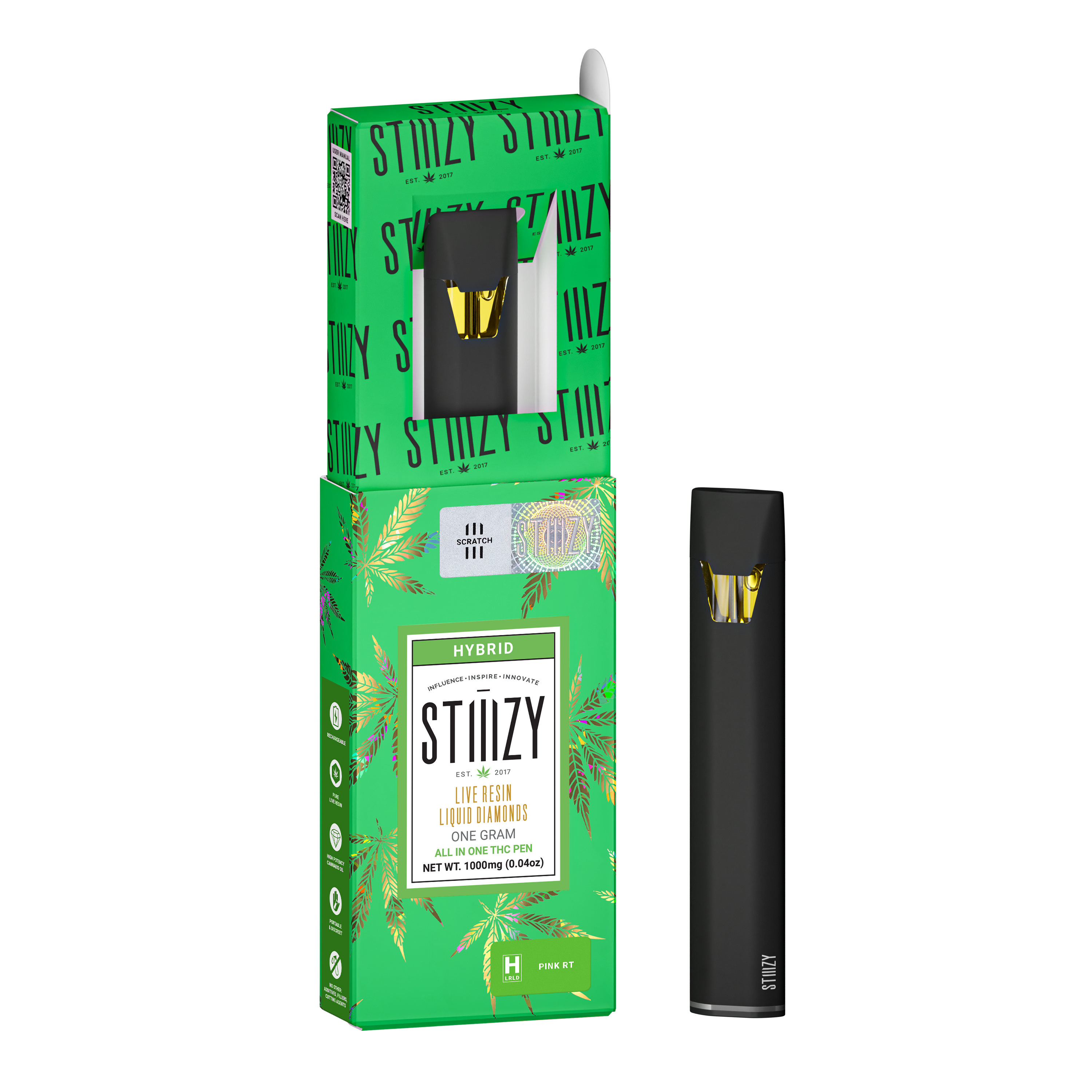 Photograph of product: Pink RT | Live Resin Disposable | 1g