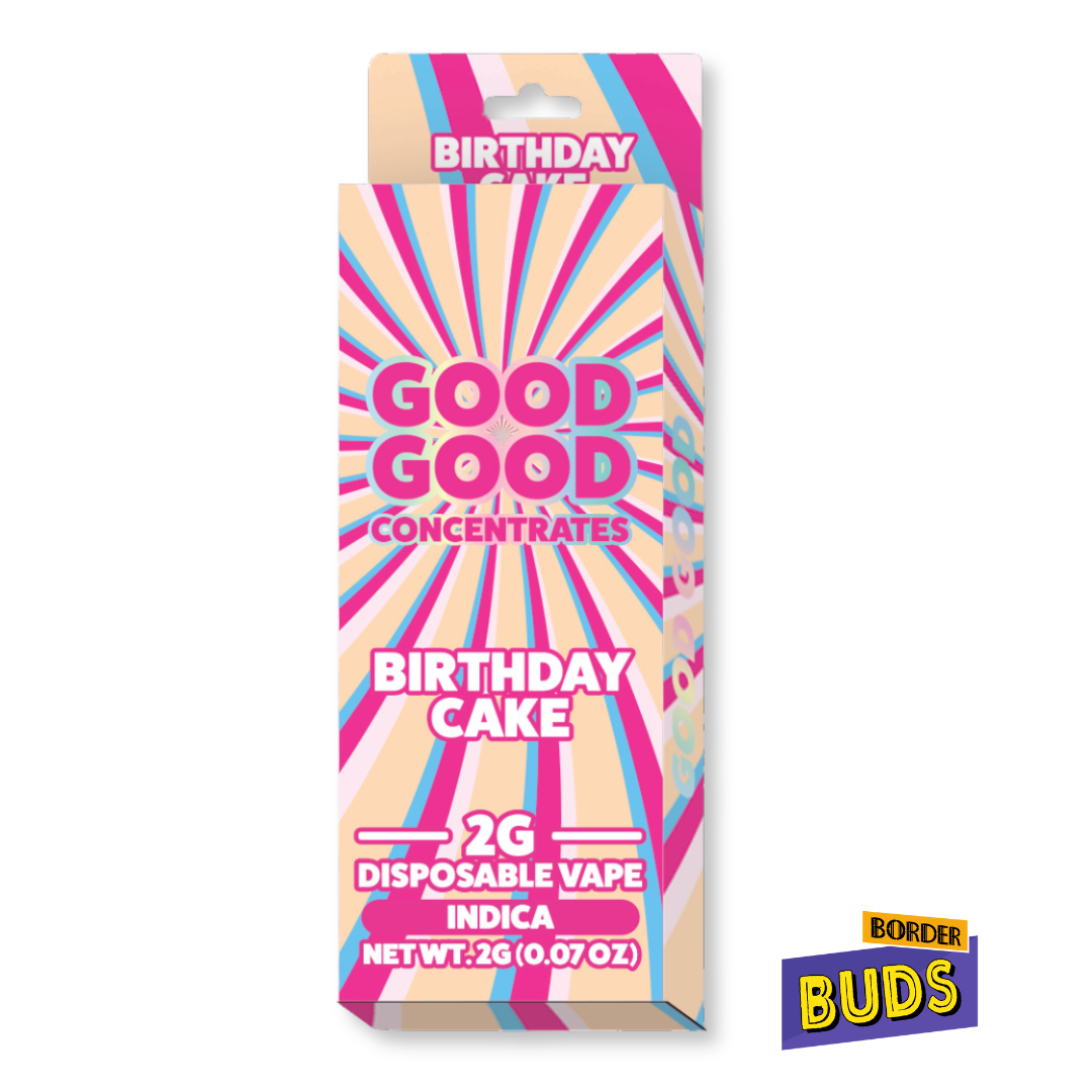 Photograph of product: Birthday Cake | Good Good | 2g | Disposable