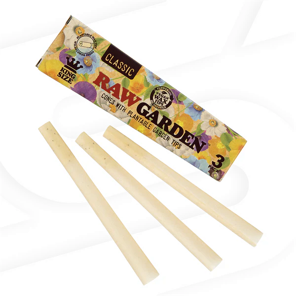 Photograph of product: Raw - Garden Cones - King Size -  3pk
