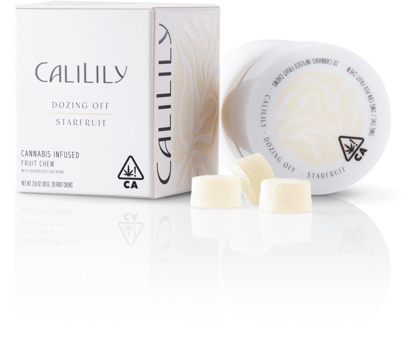 Photograph of product: CaliLily | Starfruit | Dozing Off | Rosin Fruit Chew | 20pk