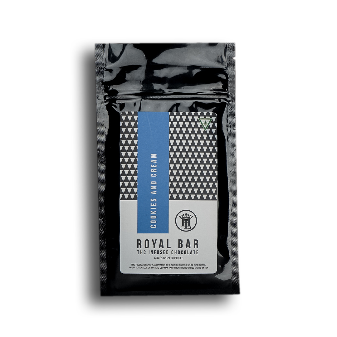 Photograph of product: High Life Farms - Cookies and Cream Royal Bar - 200mg