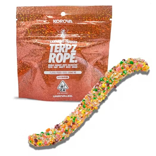 Photograph of product: PEACH TERP ROPEZ [H] - 100 MG