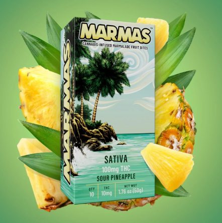 Photograph of product: MARMAS - MARMAS - SOUR PINEAPPLE- 10PK