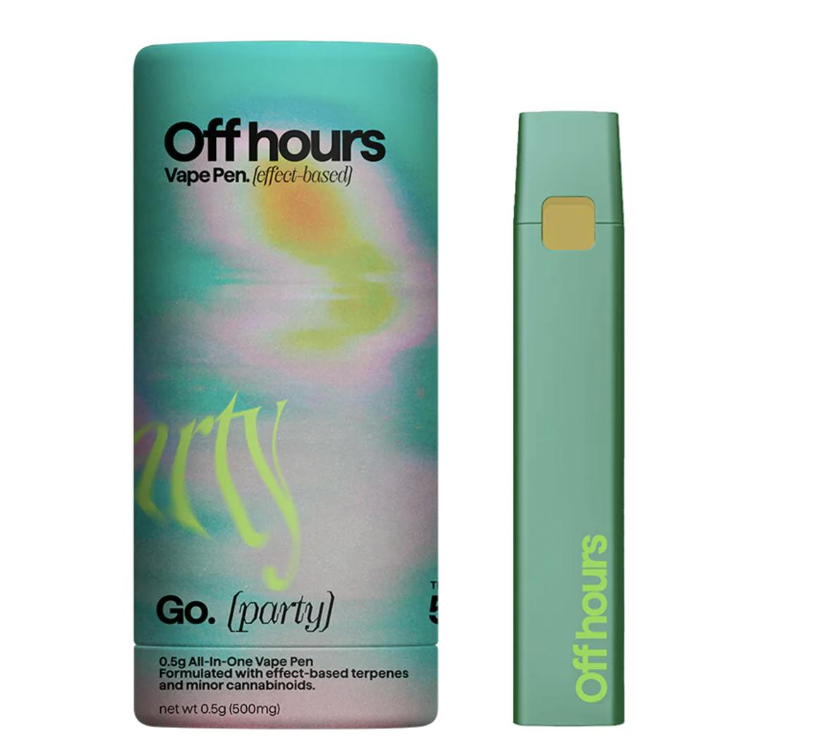 Photograph of product: Off Hours | Go Party | Disposable | 0.5g