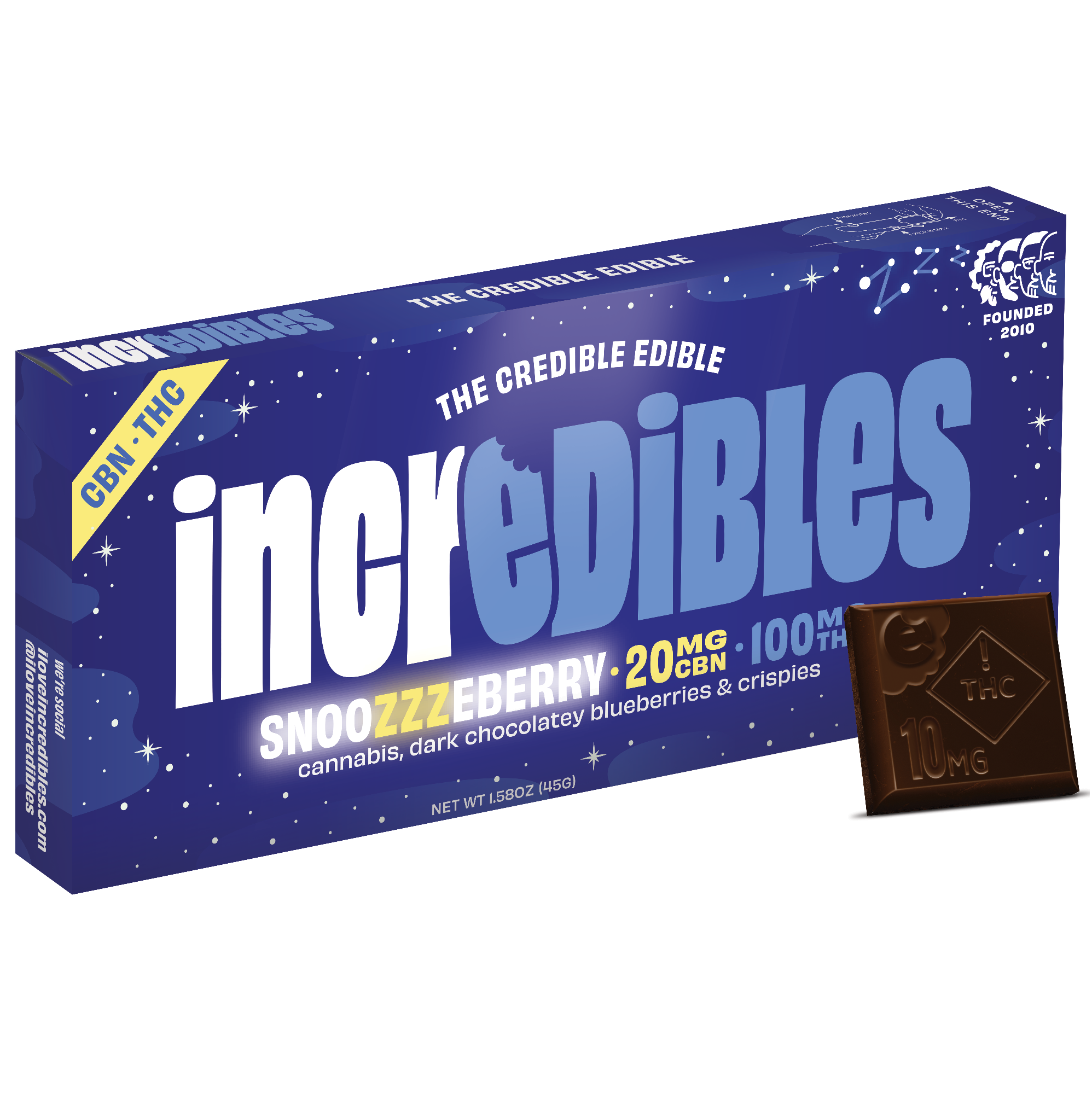 Photograph of product: Snoozzzeberry CBN 5:1 Chocolates