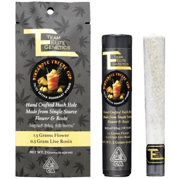 Photograph of product: PINEAPPLE FREEZE TRUCK - au chocolat HOLE (1.5G FLOWER, 0.5G ROSIN)