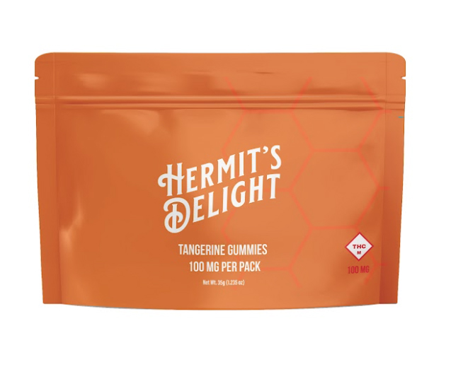 Photograph of product: Tangerine - Hermit's Delight - 100mg Gummies