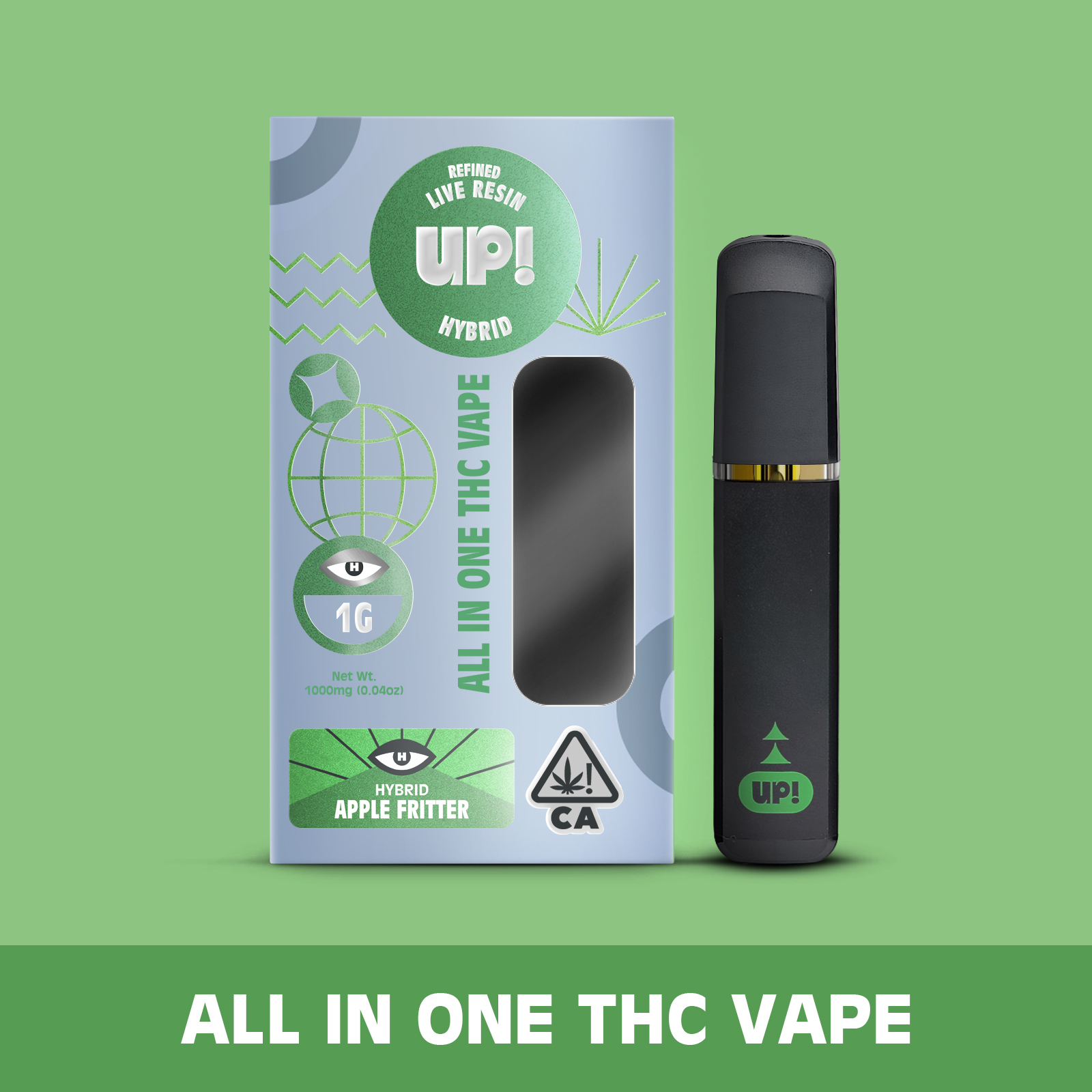 Photograph of product: UP! - Apple Fritter (Hybrid) Live Resin All-In-One Vape