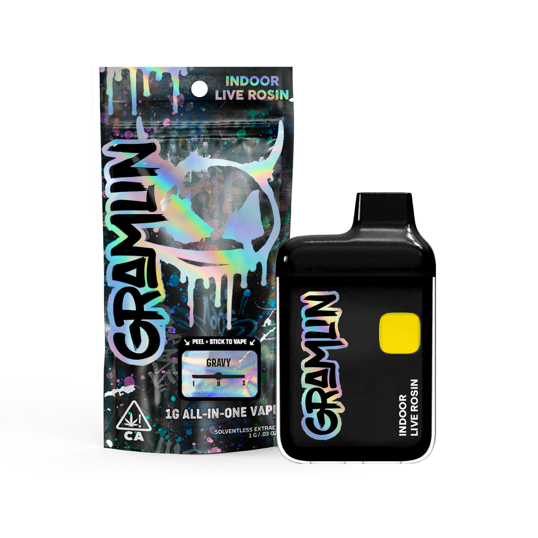 Photograph of product: GRAMLIN LIVE ROSIN ALL-IN-ONE VAPE - GRAVY 1G