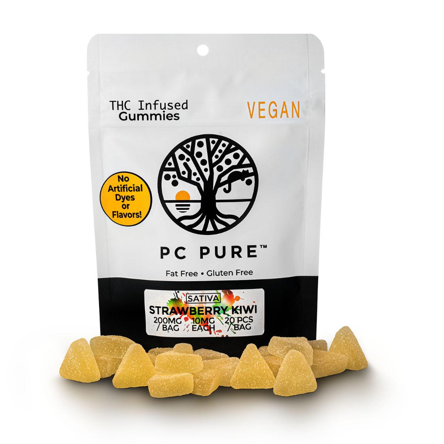 Photograph of product: (REC) PC Pure Strawberry Kiwi 200mg Gummies