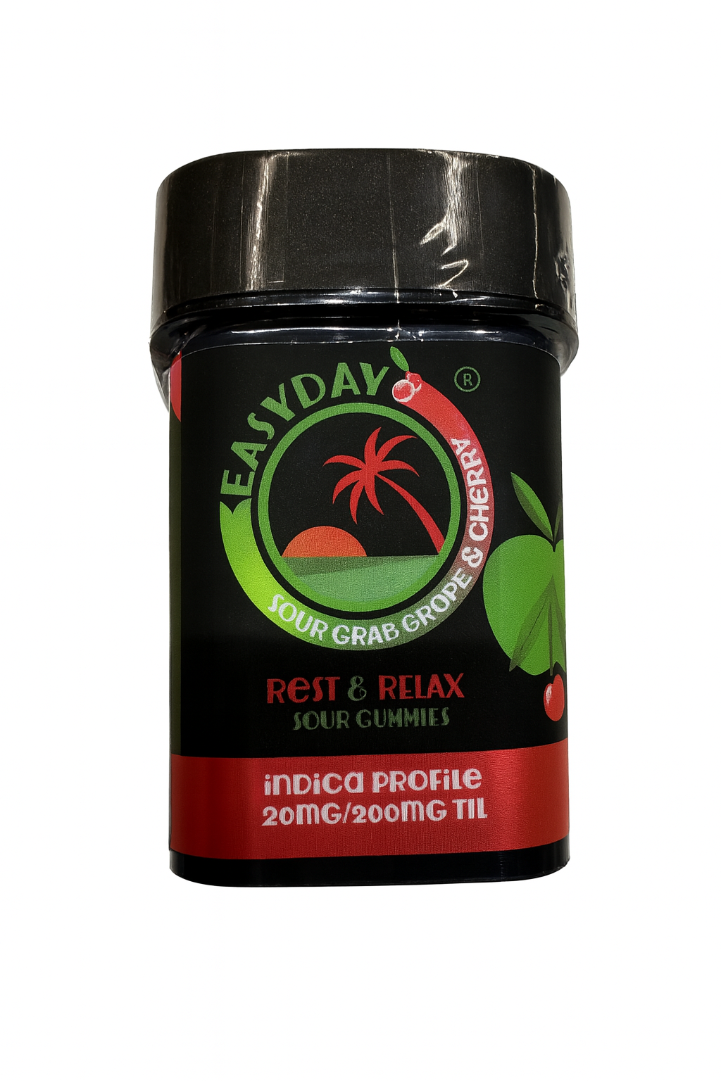 Photograph of product: Easyday | Sour Apple Cherry | 200 Mg - 10 Pack