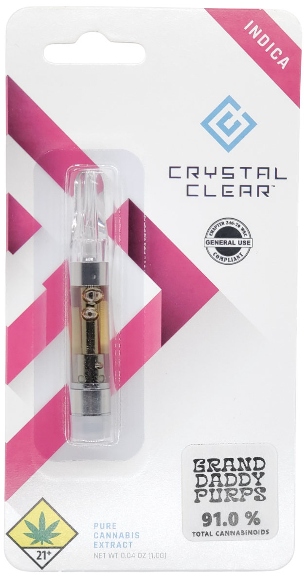 Photograph of product: Crystal Clear VAPE GDP Distillate Cart 1g