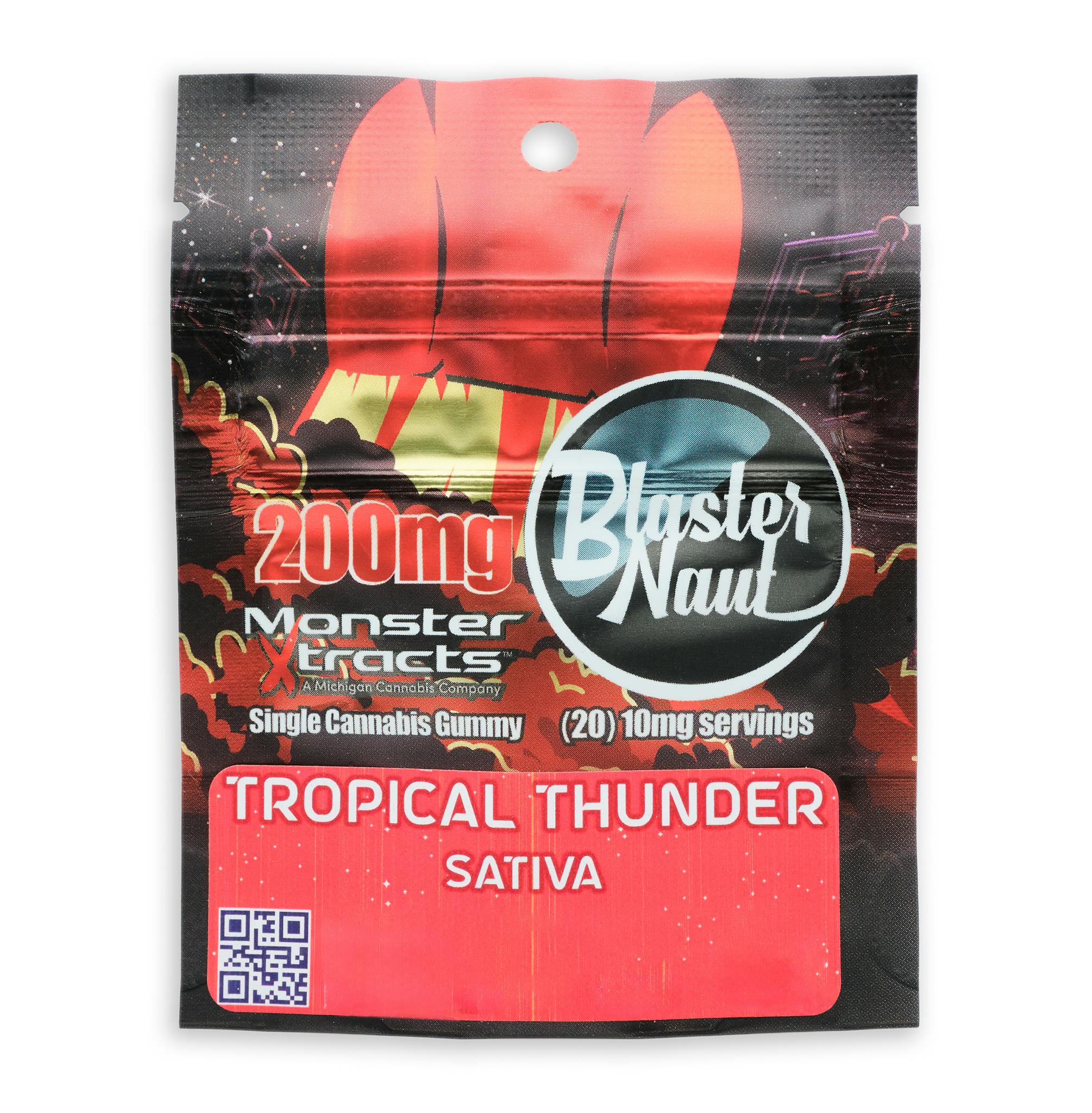 Photograph of product: Tropical Thunder | 1pk x 200mg | Blasternaut | Monster Xtracts