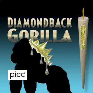 Photograph of product: Diamondback Gorilla - Electric Watermelon & YuMama - Infused Pre-Roll