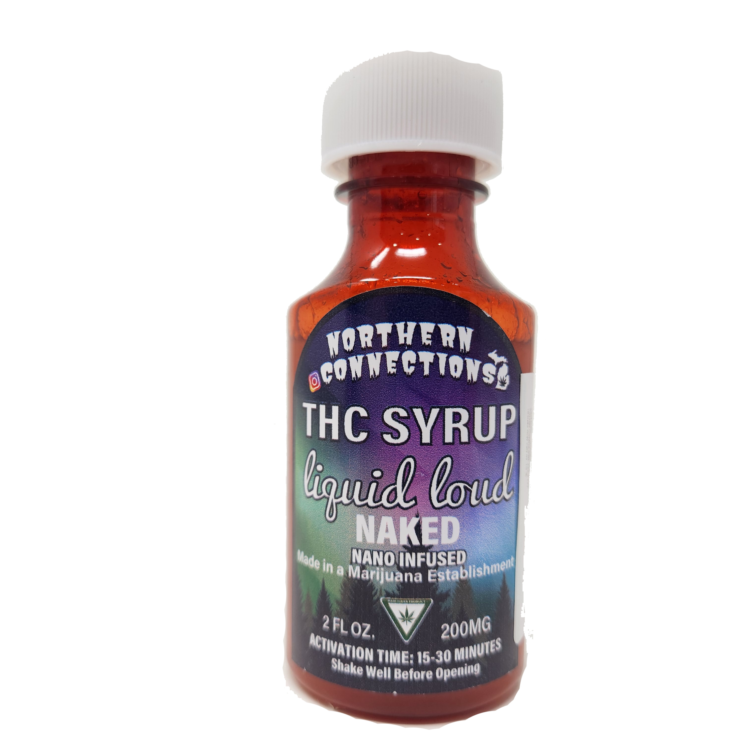 Photograph of product: Naked | Liquid Loud 200MG Syrup | Northern Connections