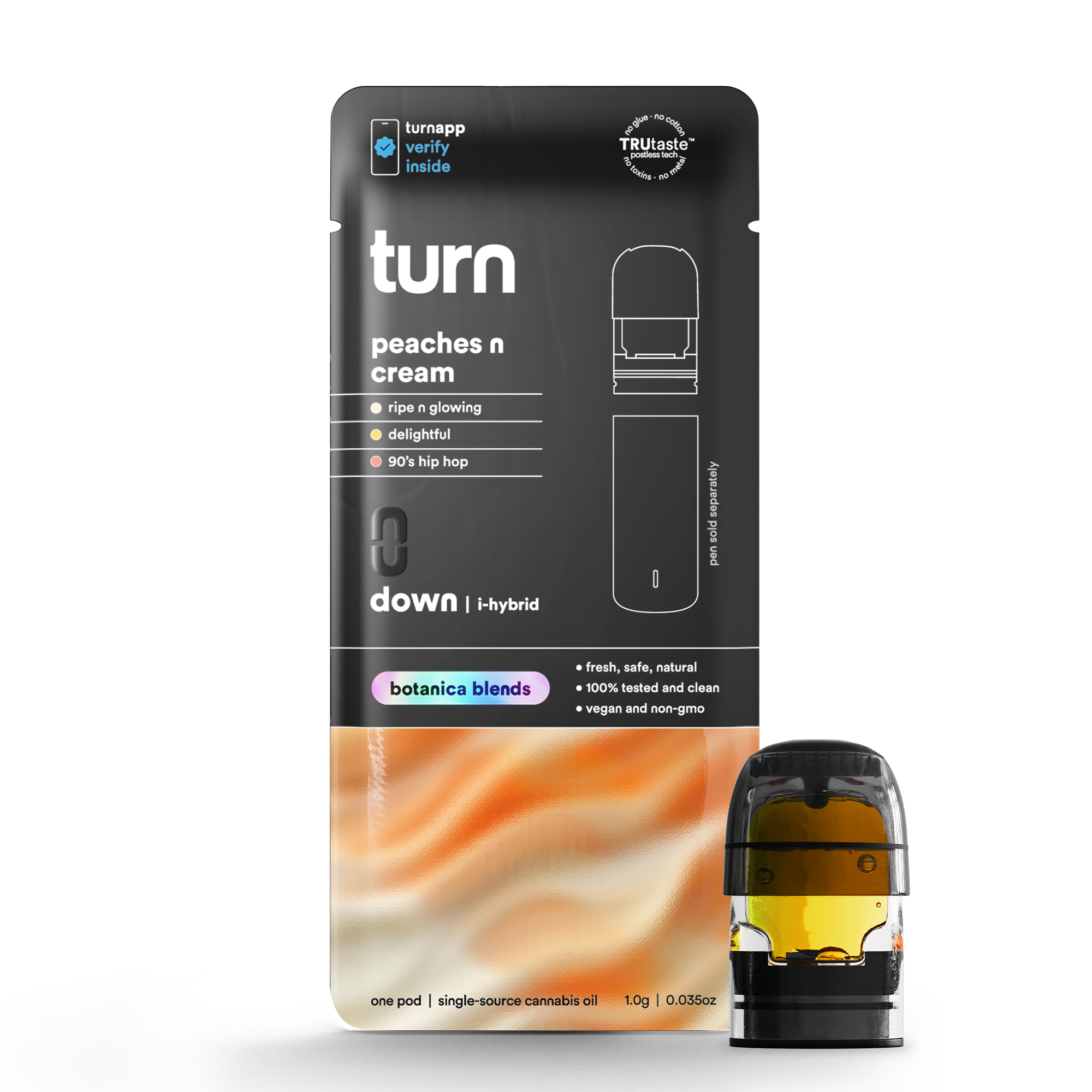 Photograph of product: Turn Botanical Blend Peaches n Cream Pod
