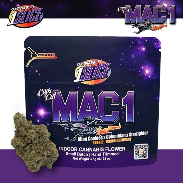 Photograph of product: 1 Slice - Mac 1 - Whole flower - 3.5g
