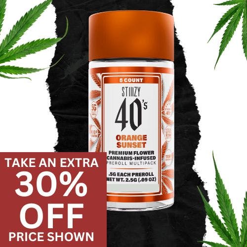 Photograph of product: Orange Sunset (S) - .5G 40's Pre-Roll Multi 5Pk - Retail