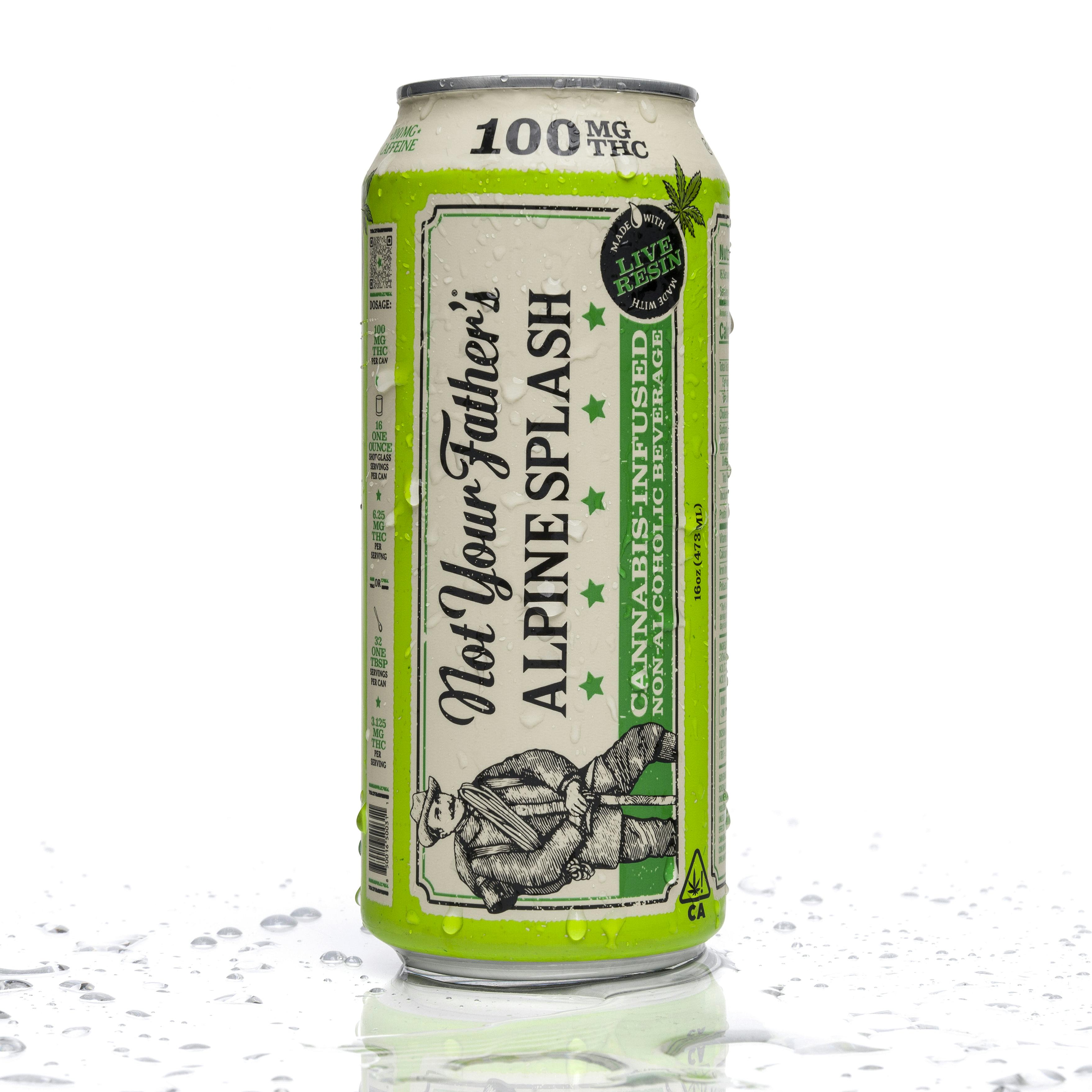 Photograph of product: Not Your Father's | Alpine Splash Soda | 100mg + Caffeine