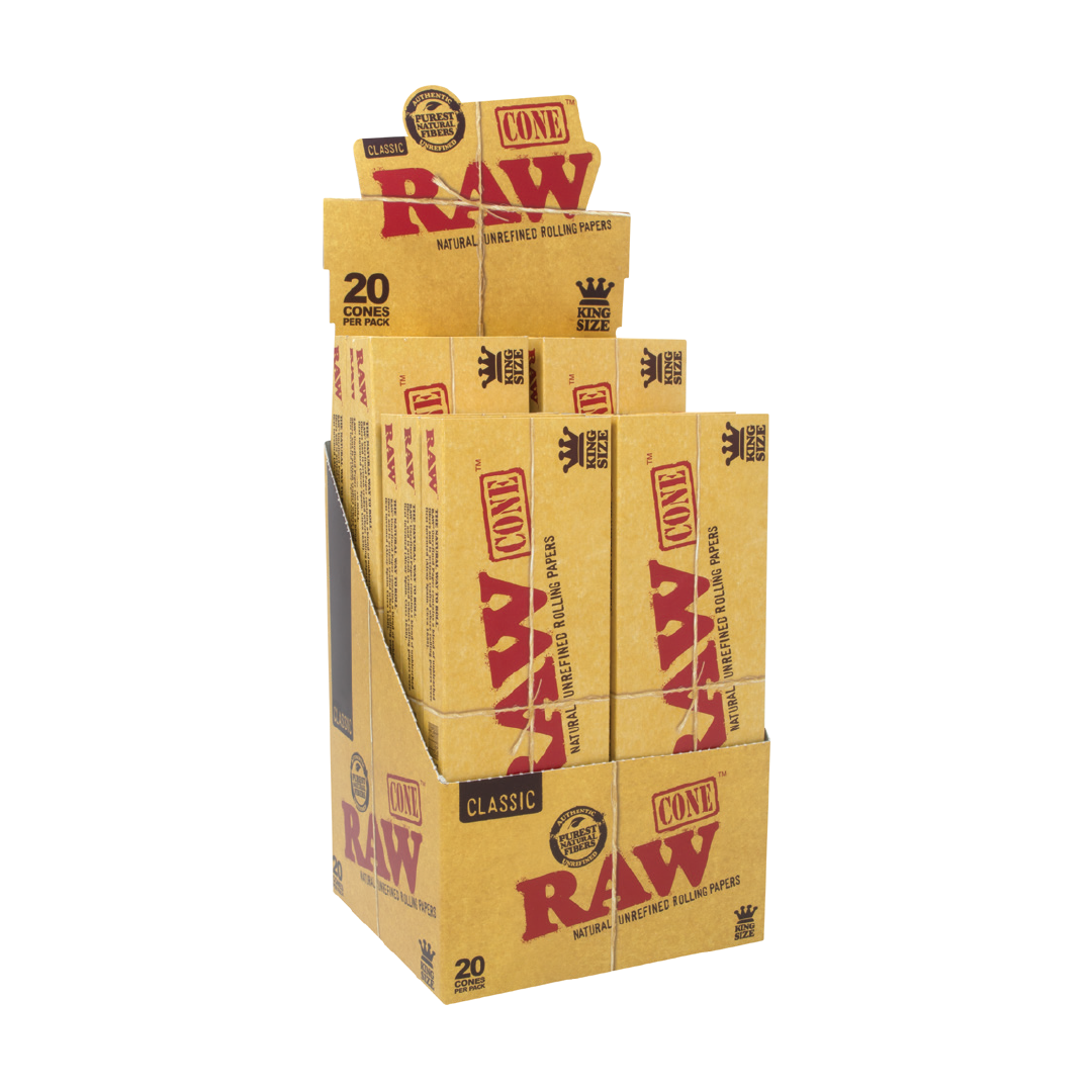 Photograph of product: RAW | King Size Classic cones (pack of 20)