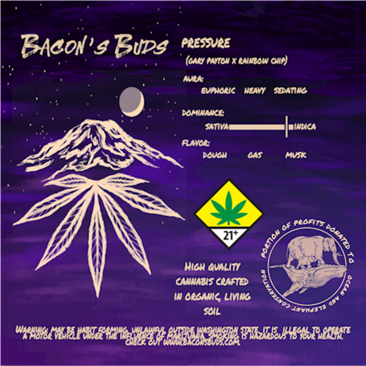 Photograph of product: Bacon's Buds - Pressure - 1g