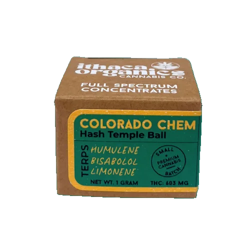 Photograph of product: Ithaca Organics | Colorado Chem | Temple Ball | 1g