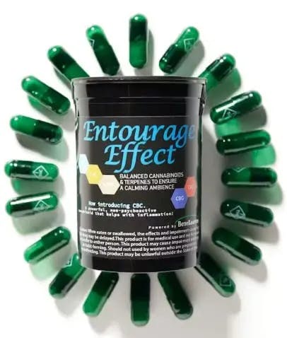 Photograph of product: Entourage Capsules 220mg | 22pk - 