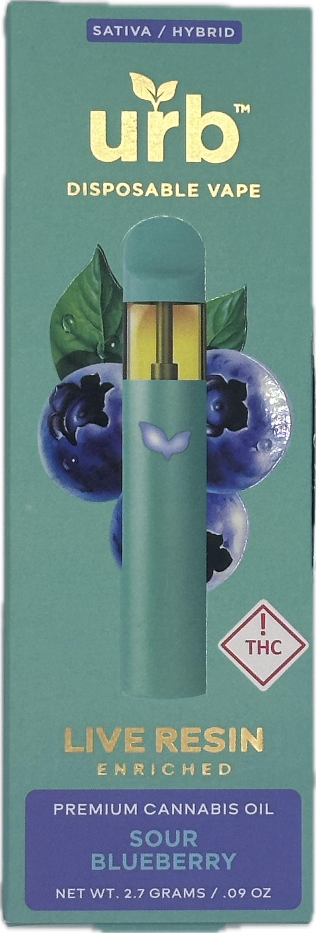 Photograph of product: Urb Sour Blueberry 2.7g AIO