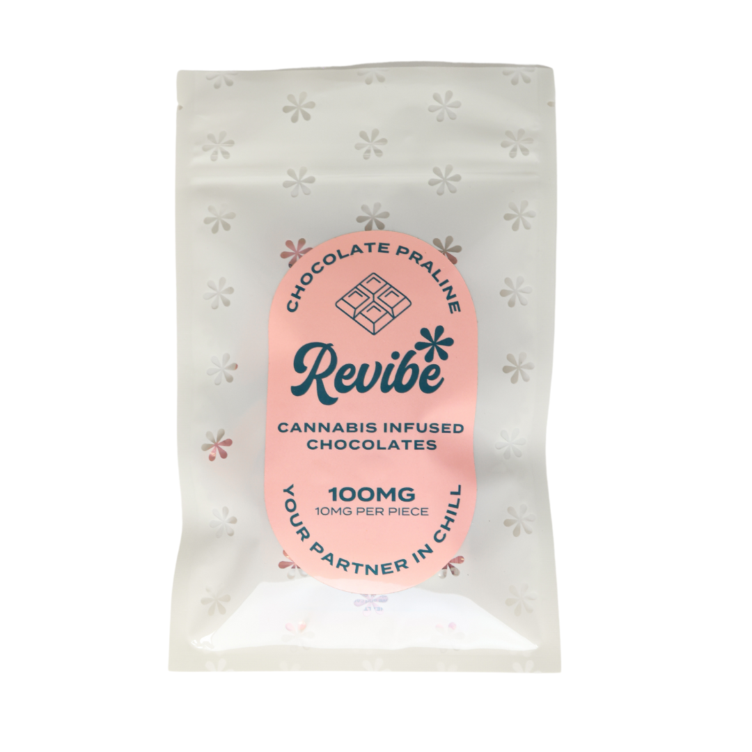 Photograph of product: Revibe - Milk Chocolate Praline - 100mg