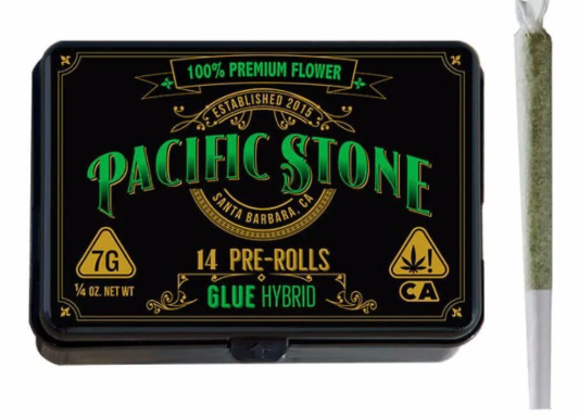 Photograph of product: Pacific Stone - Preroll - 805 Glue - 14 Pack