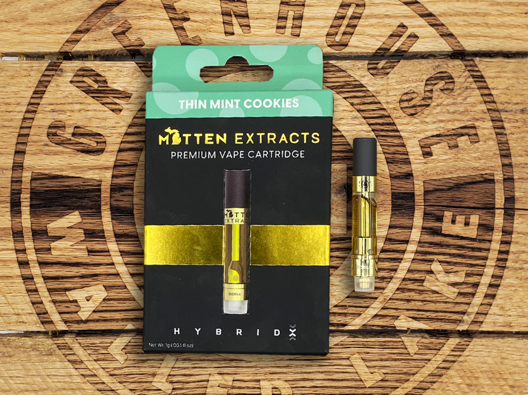 Photograph of product: Mitten Extracts | Thin Mint Cookies | 1g Cart