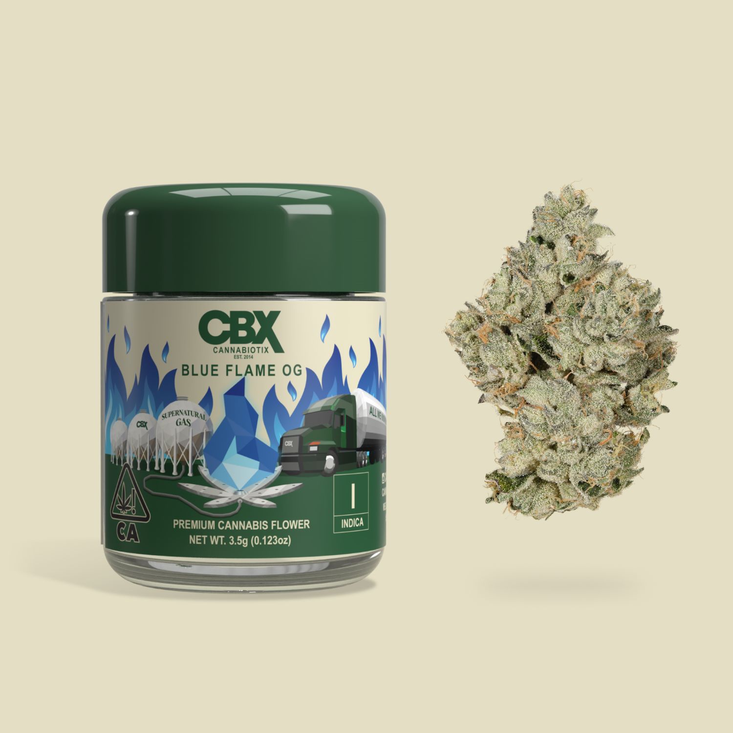 Photograph of product: Cannabiotix - 3.5g - Blue Flame OG