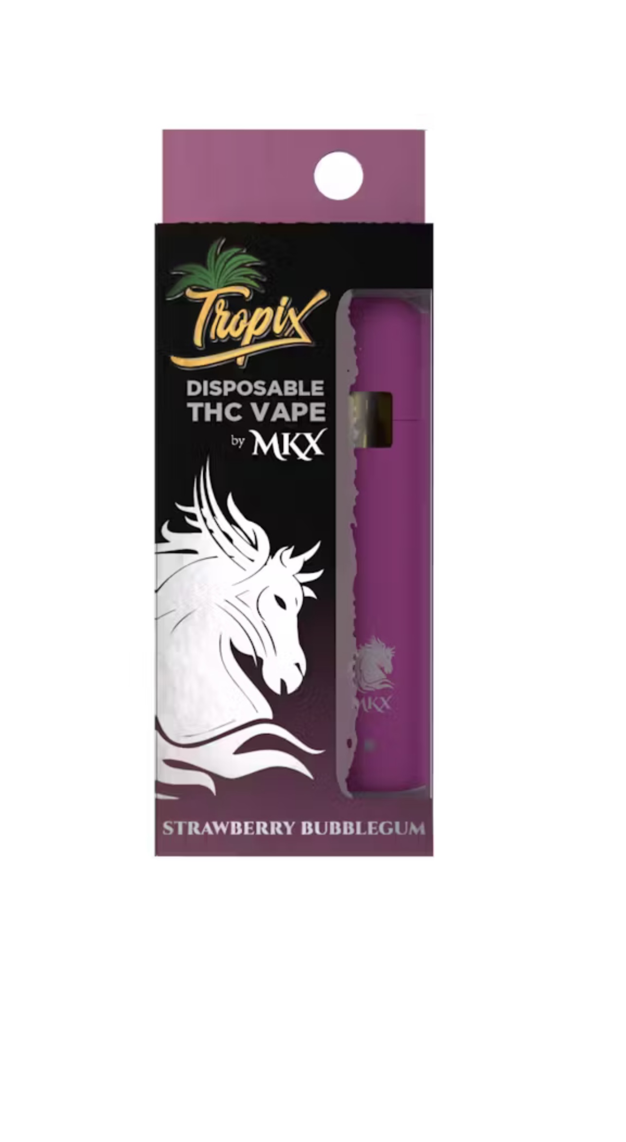 Photograph of product: MKX: Strawberry Bubblegum 1G Tropix Disposable Vape