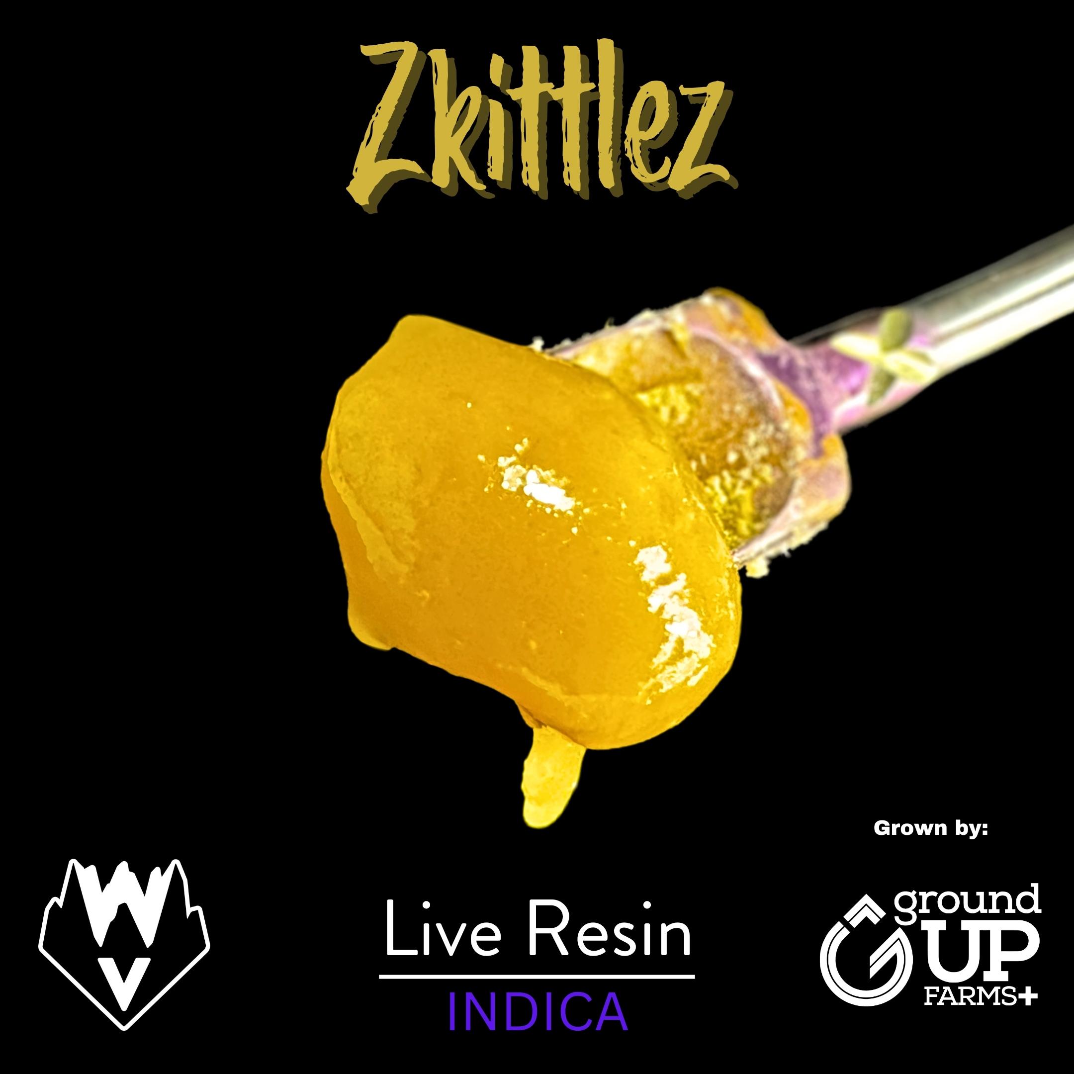 Photograph of product: WVA Zkittlez Live Resin