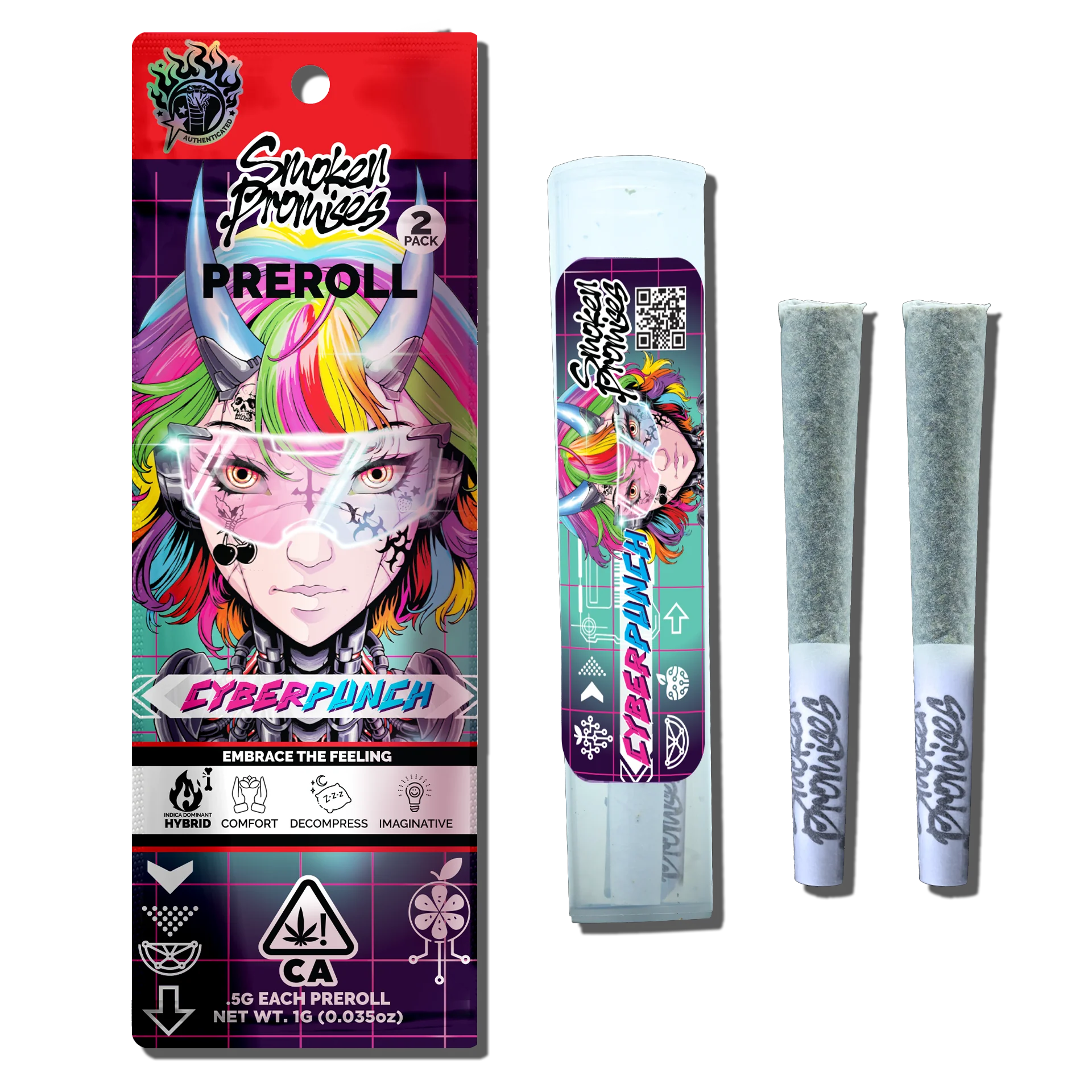 Photograph of product: Cyberpunch [H] - Prerolls 2PK