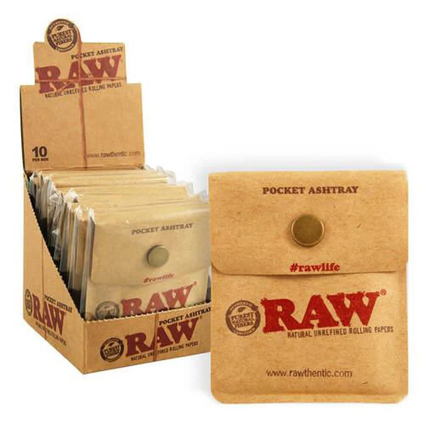 Photograph of product: Raw Authentic Pocket Ashtray Display