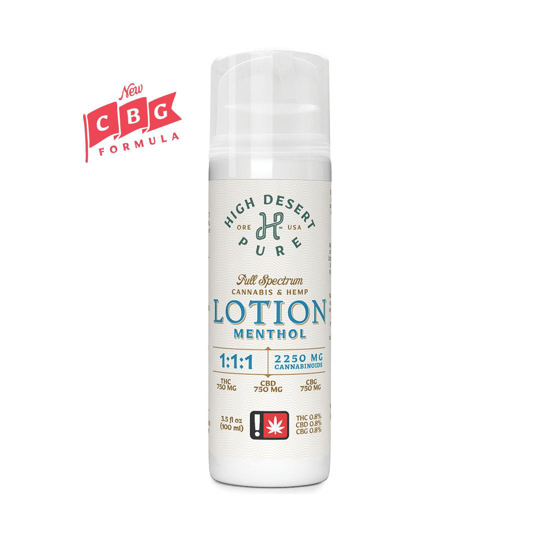 Photograph of product: High Desert Pure Clinical Strength Lotion: Menthol