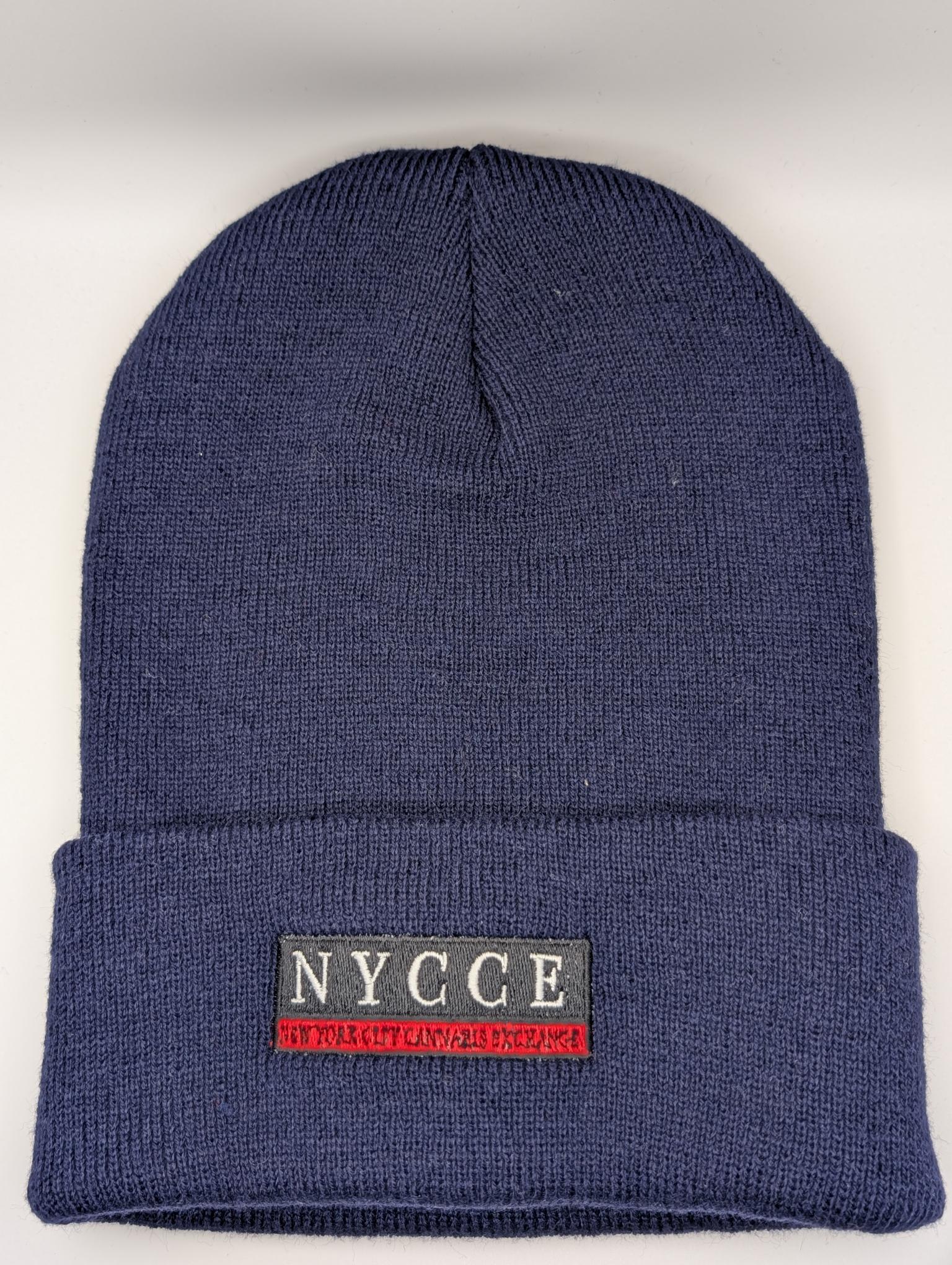 Photograph of product: NYCCE Logo Beanie - Blue