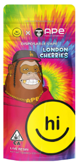 Photograph of product: APE-HI | London Cherries Disposable |1G | $28 - 