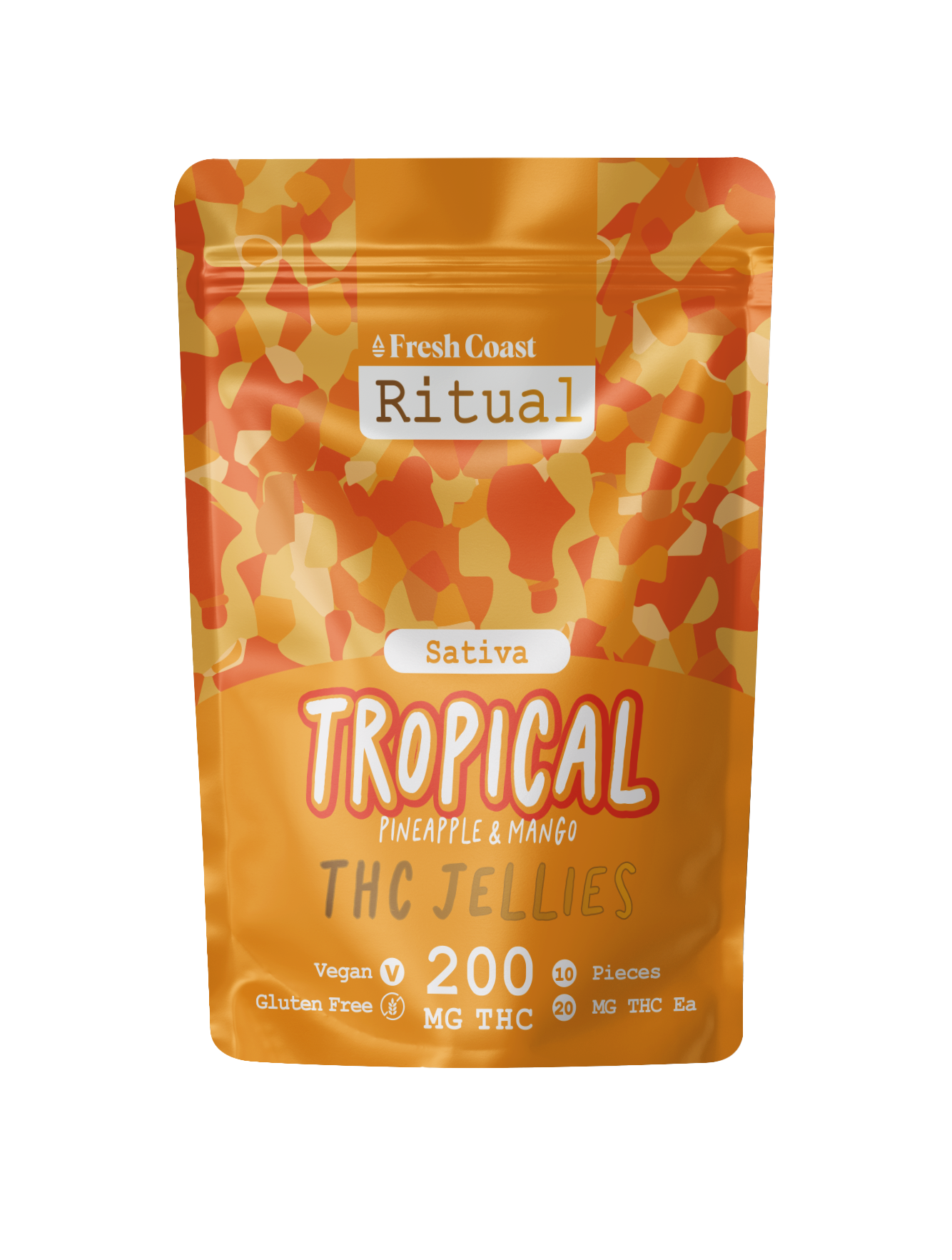 Photograph of product: 42 DEGREES | TROPICAL JELLIES | 200MG