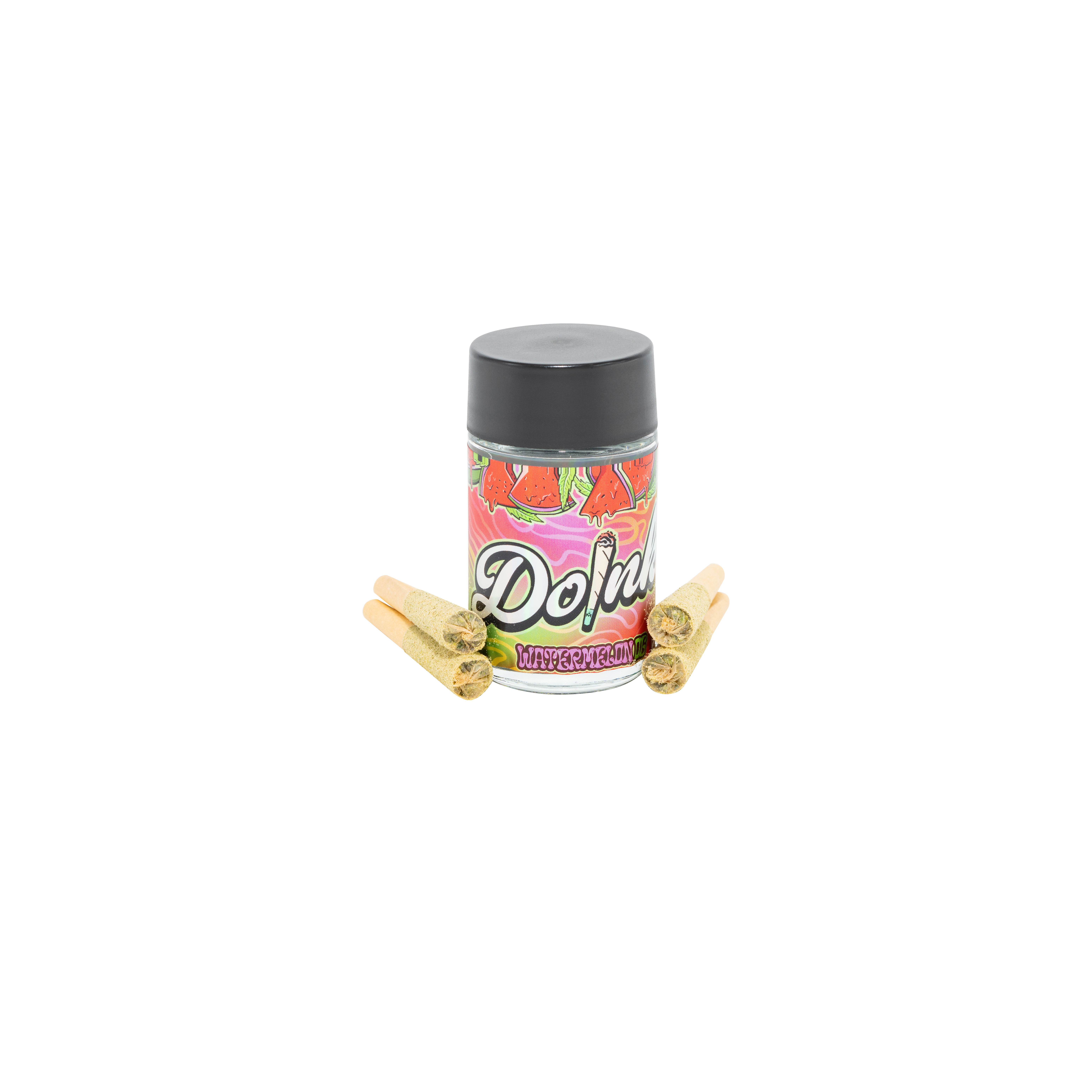 Photograph of Product: Doinks Watermelon OG Live Resin Infused Pre-roll 4-pk 2g