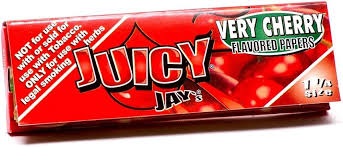 Photograph of product: Juicy Jay's | Very Cherry Rolling Papers 1 1/4 $2.50