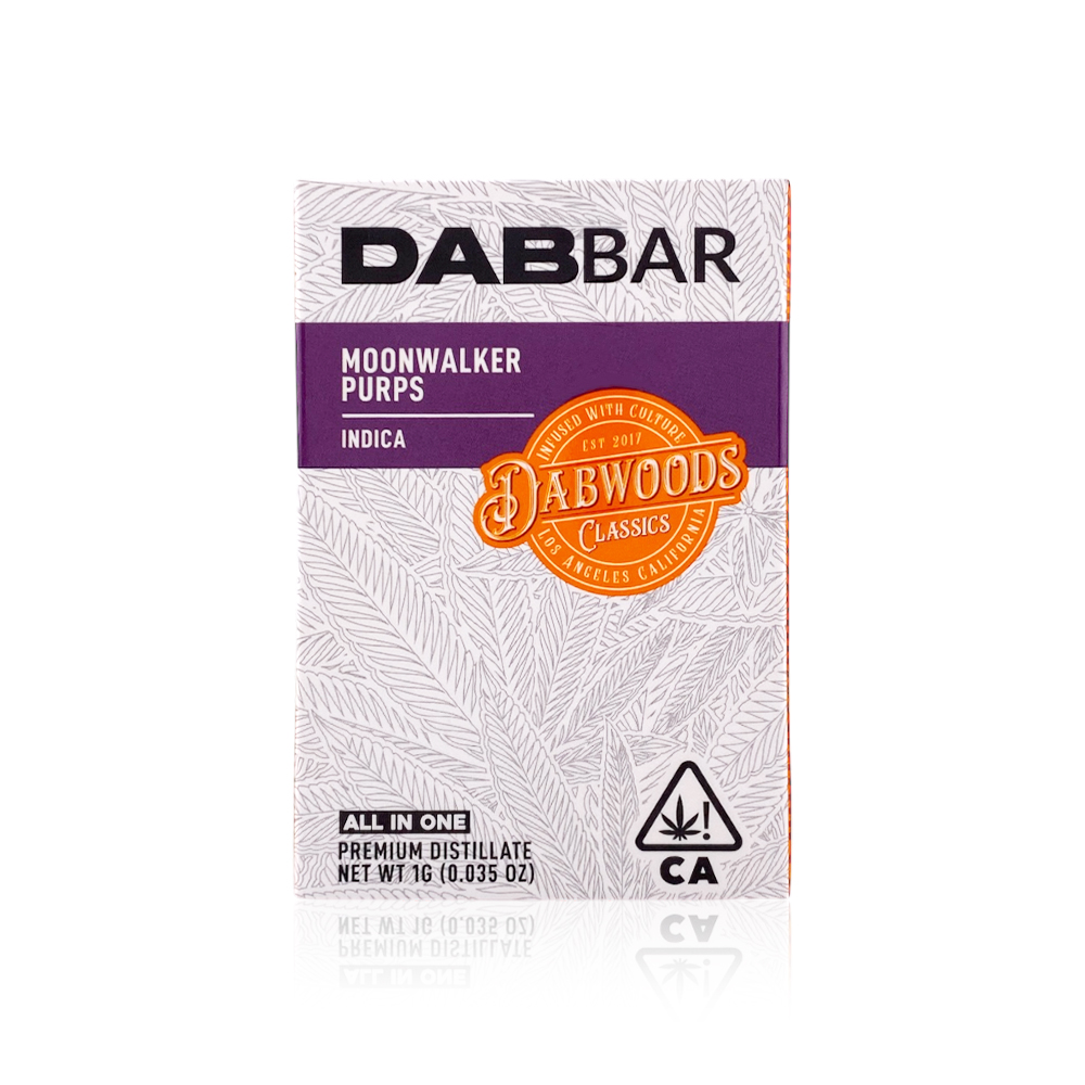 Photograph of product: DABWOODS - All In One - Moonwalker Purps - 1G