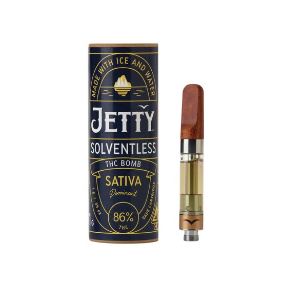 Photograph of product: Jetty Solventless Cartridge TH-oui Bomb 1g - 